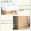 Meuble-lavabo de 18,5 po de style rustique avec lavabo réversible en résine, fabrication d'armoire, tablette intérieure réglable pour un rangement personnalisé, poignées élégantes en alliage de zinc, surface à grain de bois, conception à fermeture en douceur