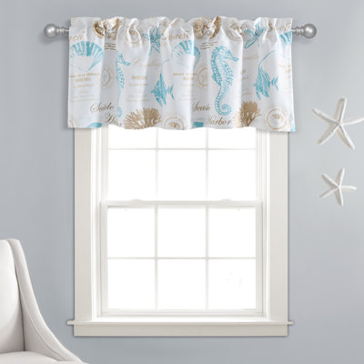 Lush Decor Harbour Life Single Window Valance