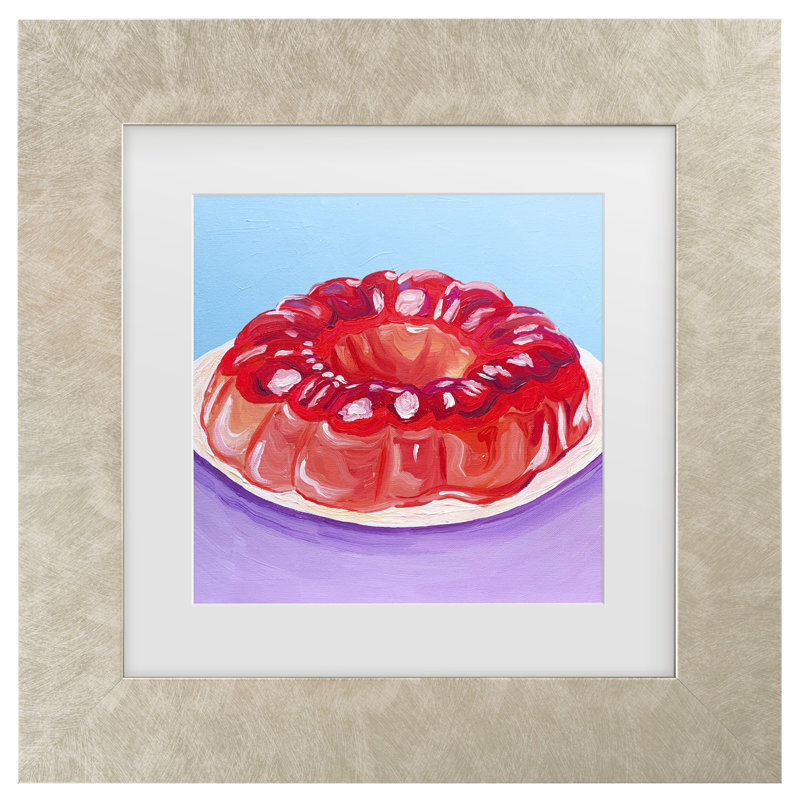 Art encadré Key and Sea Strawberry Jello, H 14,5 po x l 14,5 po