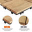 Carreau de terrasse en bois antidérapant Supernova 12 po x 12 po-2129715606