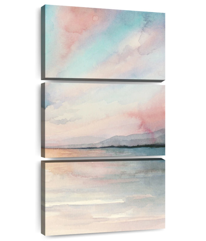 Triomphe du coucher de mer III, H 27 po x l 12 po