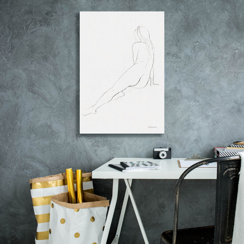 «Lounging Nudes 4» par Albena Hristova, art mural sur toile, H 26 po x l 18 po x P 0,75 po