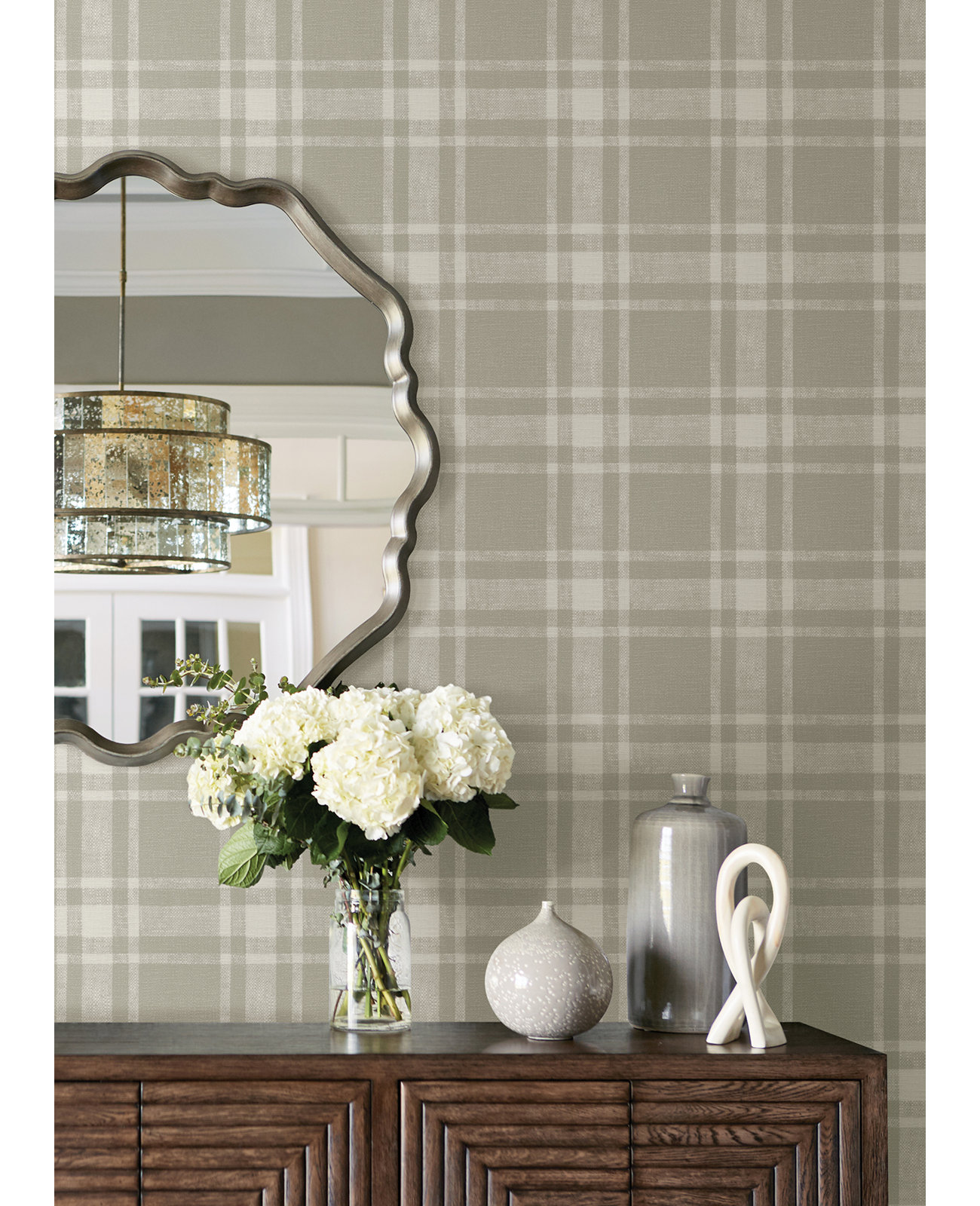 Haslet Wallpaper Roll, Taupe