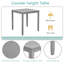 Table de salle à manger en bois carrée, table de cuisine pour petit espace, table de comptoir pour 4 personnes, gris, SEULEMENT LA TABLE-1872779154-1872779151
