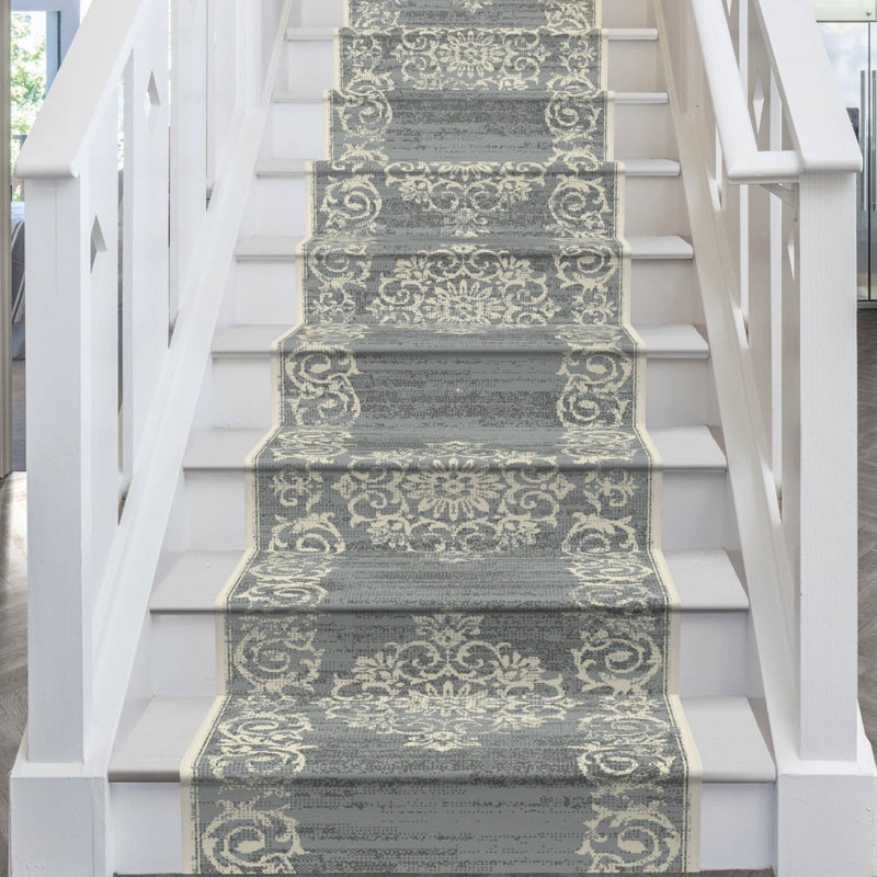 Stair Runner Floral Area Rug, Runner 70 x 450 cm