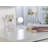 White Dressing Table, Vanity Unit Dresser with Lights and Mirror for Bedroom