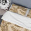 Ensemble de housse de couette en microfibre noir / jaune 3 pièces