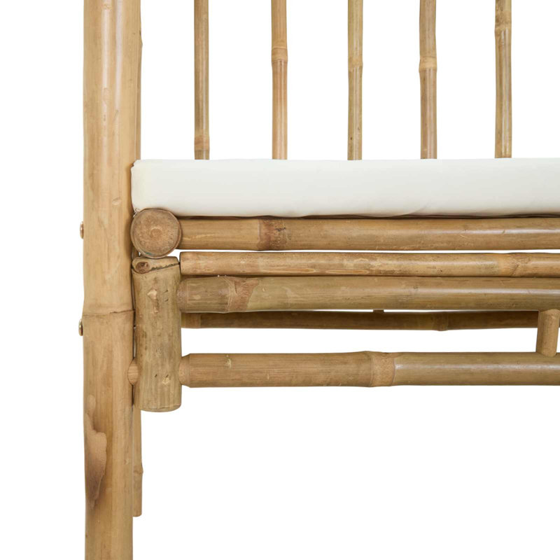  Garden Arch With Bench Natural Bamboo Outdoor Modern Seating Furniture