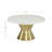 Marble Decorative Gold Cake Stand with Gold Base