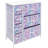 Sorbus Dresser with 7 Drawers - Storage Chest Organizer with Steel Frame, Wood Top, Handles, Fabric Bins, Tie-Dye Purple-61396312