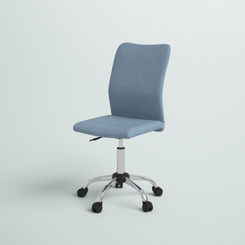 Chaise de travail à hauteur réglable Avers, Bleu denim