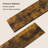 Set of 2 31.5" Long Wall Shelves with Metal Brackets-2016925900