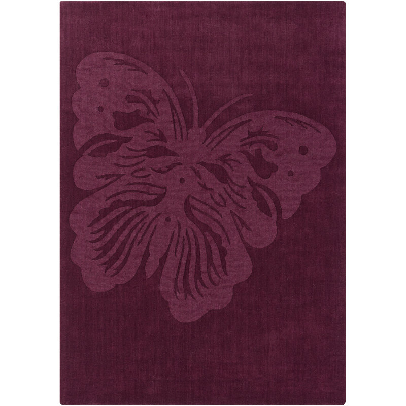 Tapis marron en laine touffeté à la main Worcester, Rectangle 5 pi x 7 pi