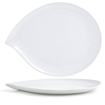 Assiette plate 15 po plateau Teardrop
