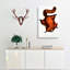 Brilliant Flying Squirrel Illustration by John Edward Gray - Wrapped Canvas Painting Print-55362995