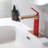 Weshi Brushed Rose Gold Modern Single Handle Single Hole Bathroom Sink Faucet, Lead-Free Solid Brass with Pop-up Drain & Drain Assembly