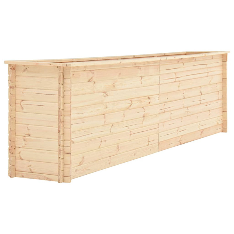 Cristobal Wood Planter Box, 80.5cm H x 300cm W x 50cm D