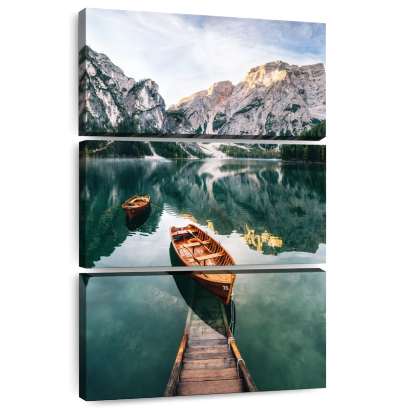 Quai Alvord Lake Braies, H 50 po x l 32 po