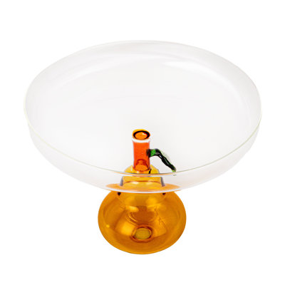 Pear Perfection Glass Food Pedestal