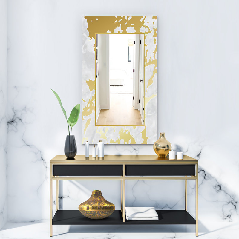 Capital Botanical Bliss Glam Bathroom Mirror, 39.4" H x 29.5" W