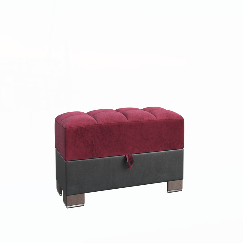 REPOSE-PIEDS, Bourgogne / microfibre grise