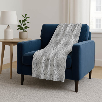 Addison Machine Washable Sherpa ASB808 Medallions Throw Blanket