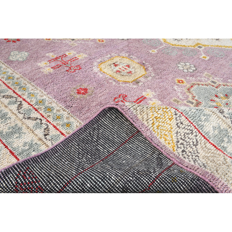Rectangle Hand Knotted Wool Area Rug