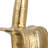 8.75" H Gold Aluminum Banana Bookends