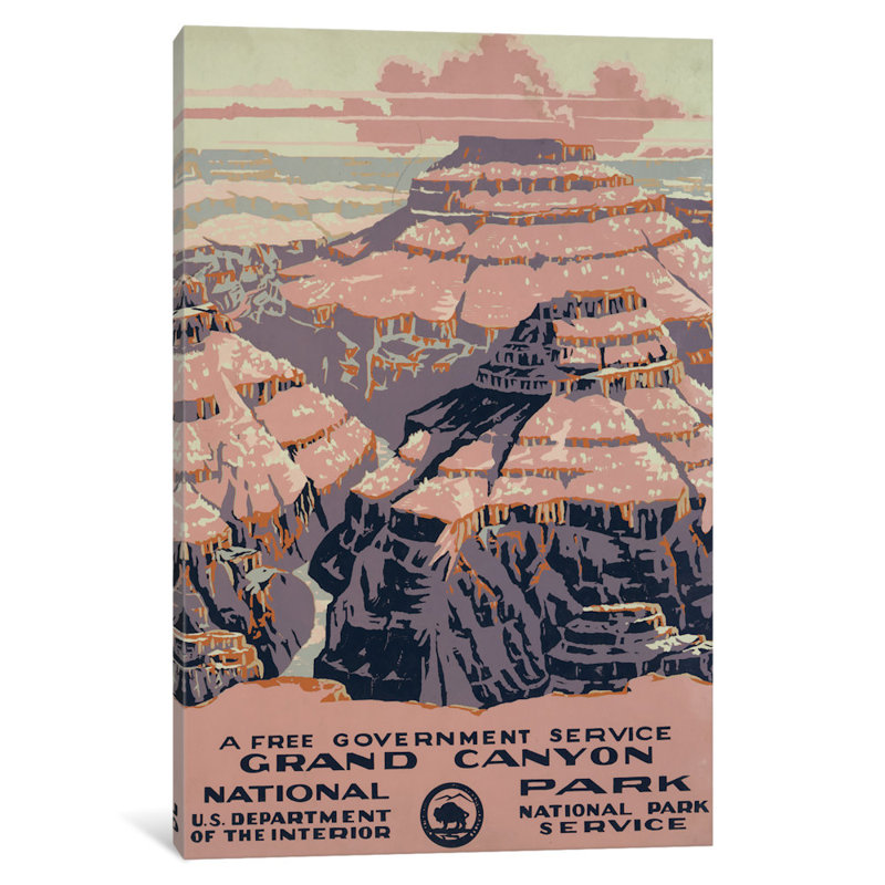 « grand canyon national park », impression sur toile tendue, H 40 po x l 26 po x P 1,5 po