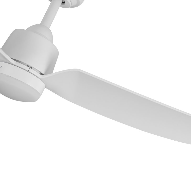 Hugo Smart Outdoor Downrod Ceiling Fan, White