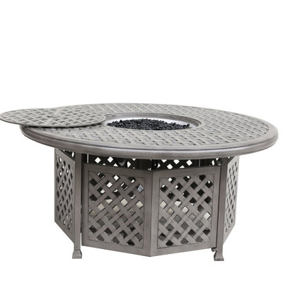 Table de patio grise 55000 - Gris