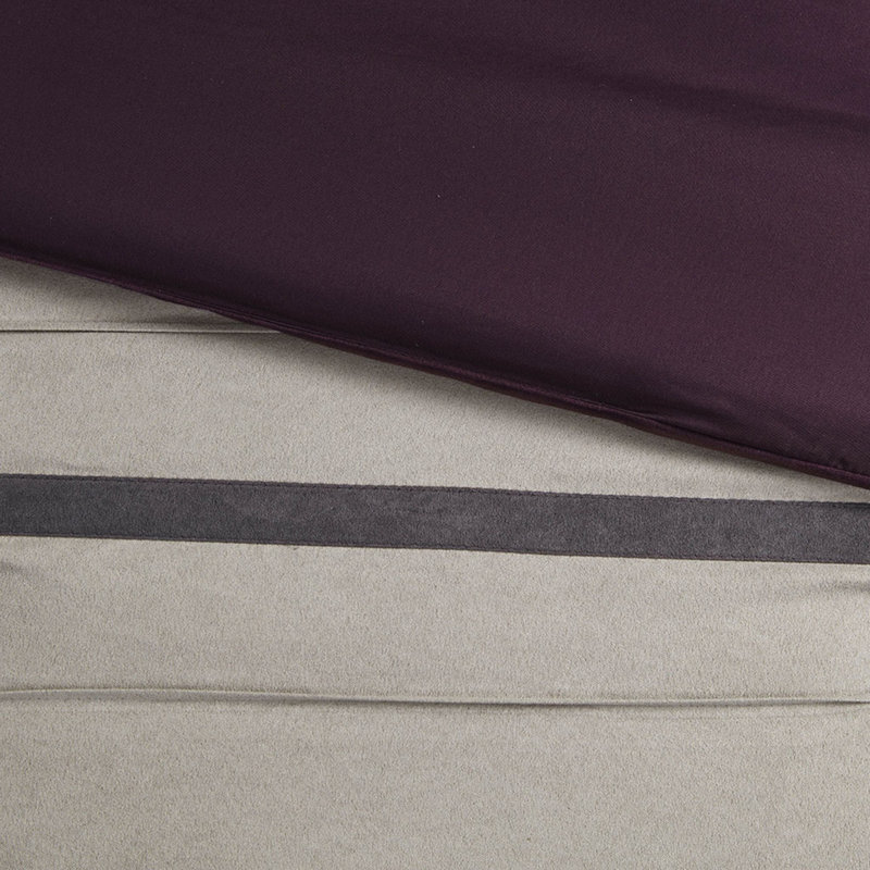 Ensembles de literie en faux suède doux, californien mauve contemporain