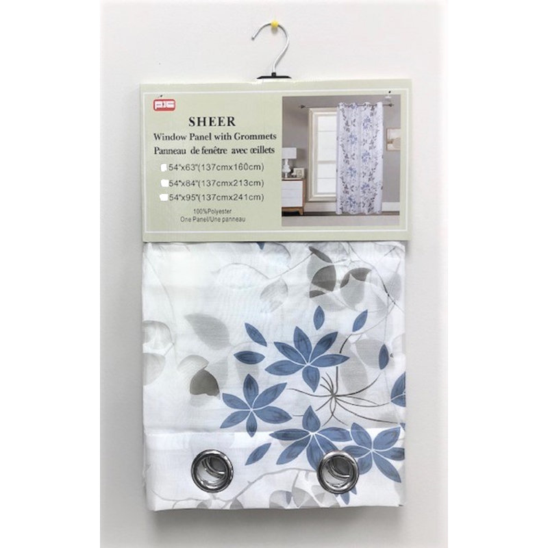 Rideau transparent en polyester