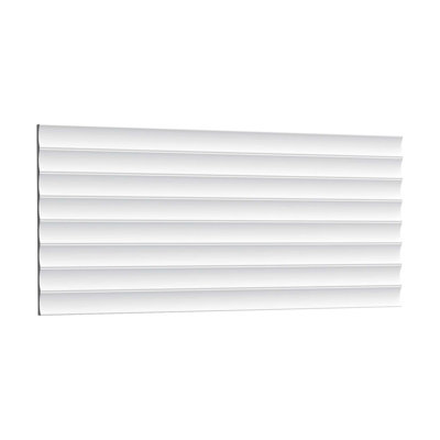 Moulure de panneau en polyuréthane blanc uni apprêté P 1/2 po x l 9-7 / 8 po x L 78-3 / 4 po