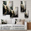 Géode abstraite or et marbre vert III - Art mural acrylique abstrait en marbre pour la cuisine-270779777