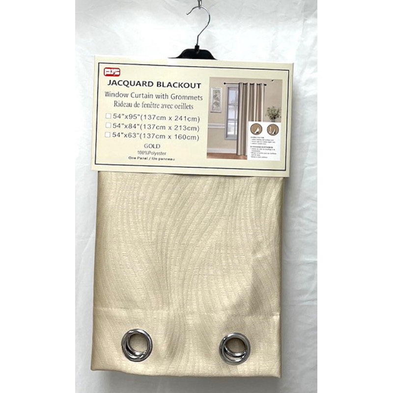 Rideau occultant en polyester Aaban, Or, L 54 po x L 63 po