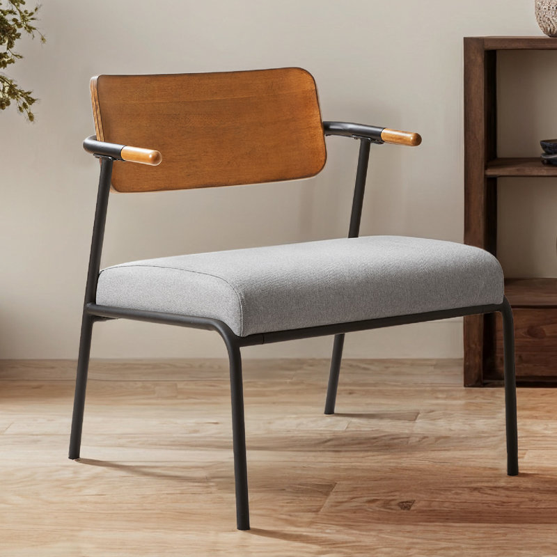 Chaise d'appoint Domerese, Polyester gris clair