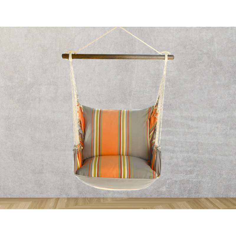 Ensemble de balançoire hamac 4 pièces: balançoire, coussin de dossier, coussin inférieur et sac fourre-tout