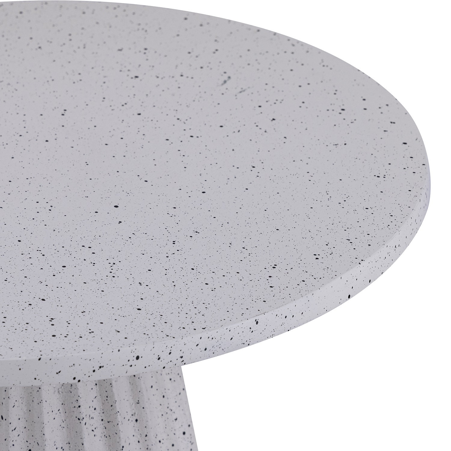 18" End Table, White Top/Gray Base, 22" H x 18" W x 18" D