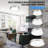 1PK Double rings Dimmable 18" LED Flush Mount Ceiling light,ceiling lights for kitchen,hallway,bedroom
