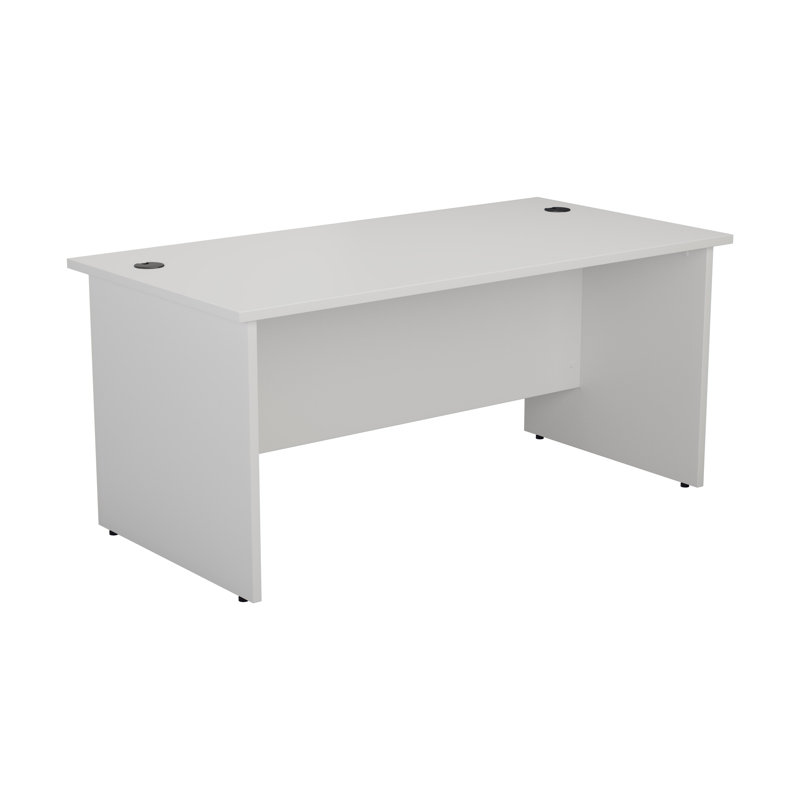 Buariki Desk Shell, White, 70cm H x180cm W x 80cm D