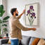 Irises in Violet Botanical - Wrapped Canvas-40885964-40885939