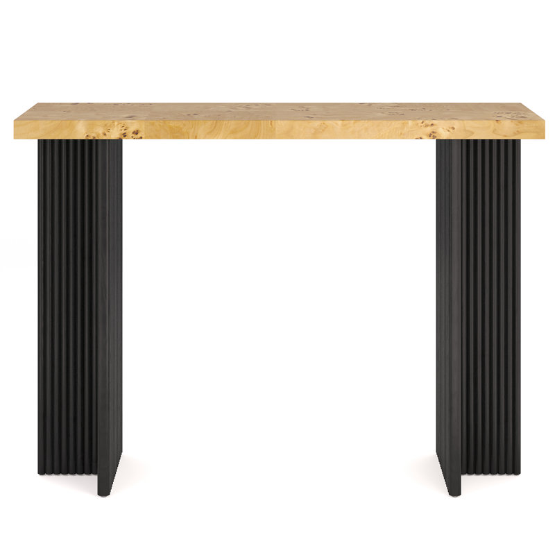 Armillia 41.8'' Console Table, Burl/Black