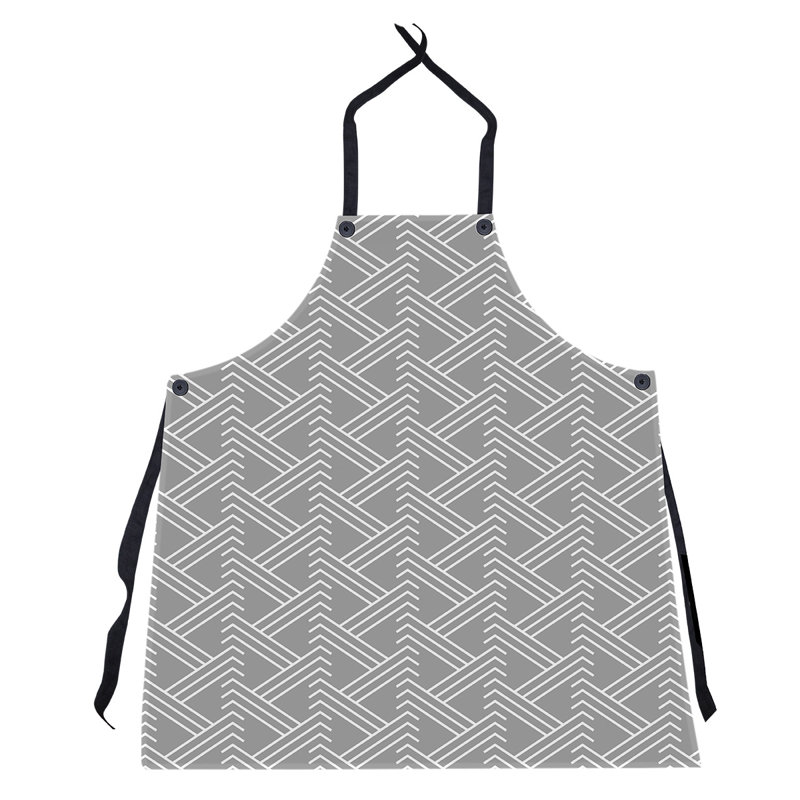 Jordao Bib Apron, Gray/White