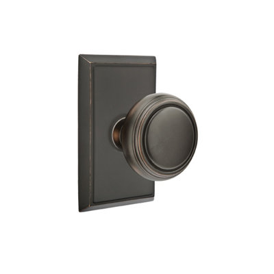 Passage Norwich Knob with Rectangular Rose