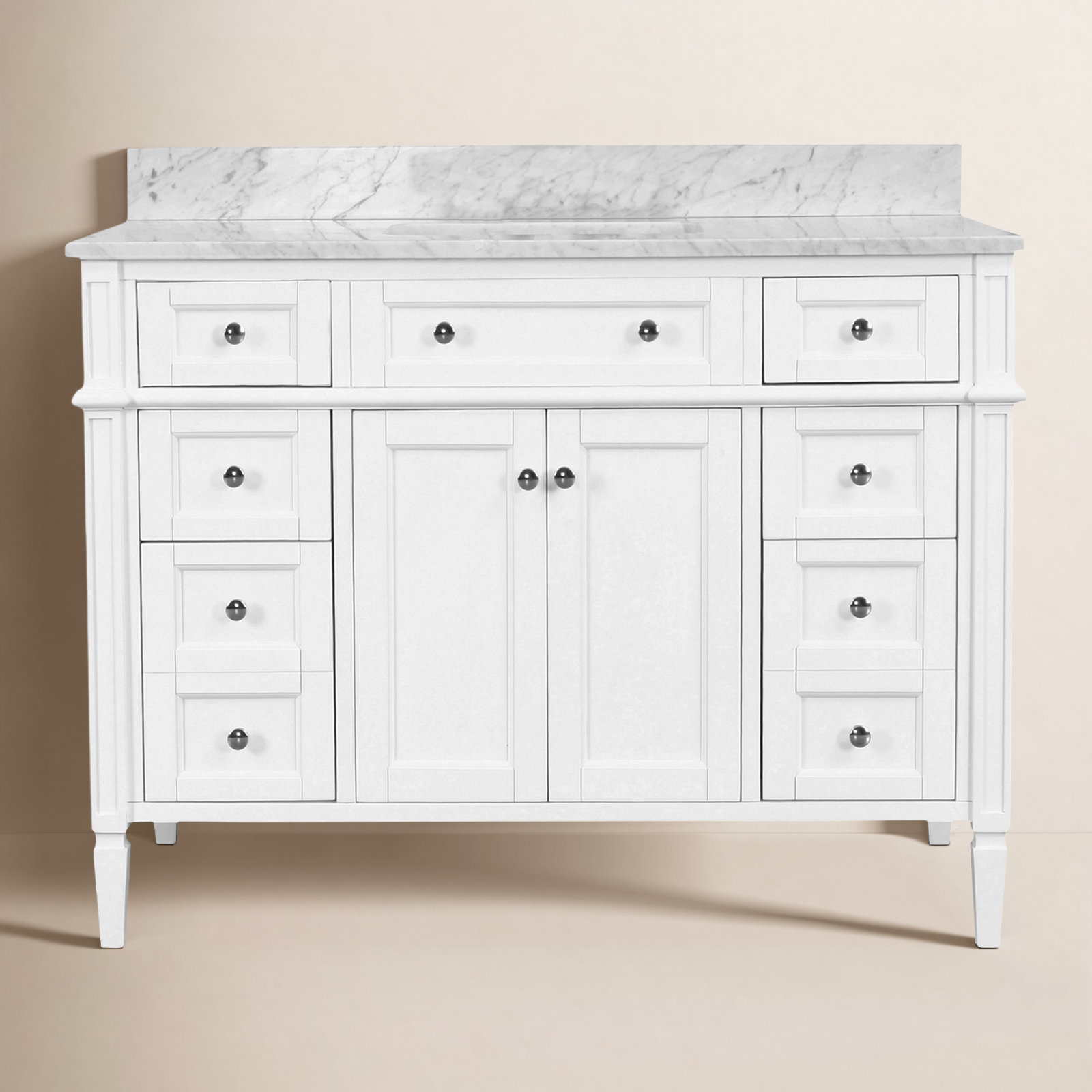 Lakeland 48'' Single Bathroom Vanity, White