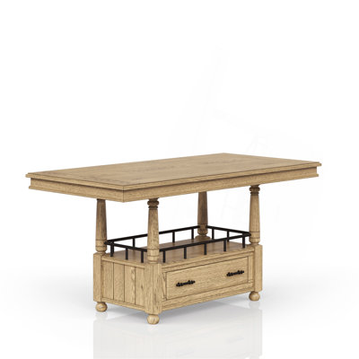 Table de comptoir - finition caramel
