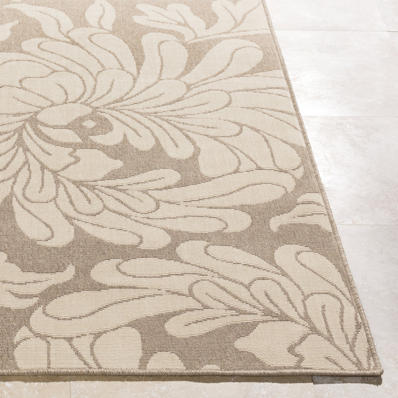 Bethyn Power Loom Camel/Cream Rug, Square 7'3"