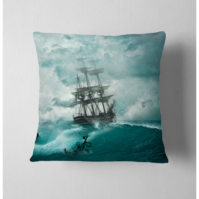 Throw Pillow Cover Only, H 20 po x l 20 po, Bleu 3