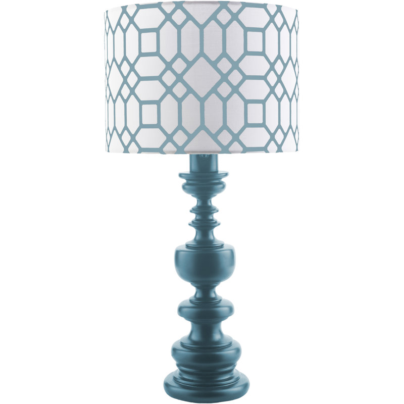 Lampe de table 28,5 "Océane, Bleu